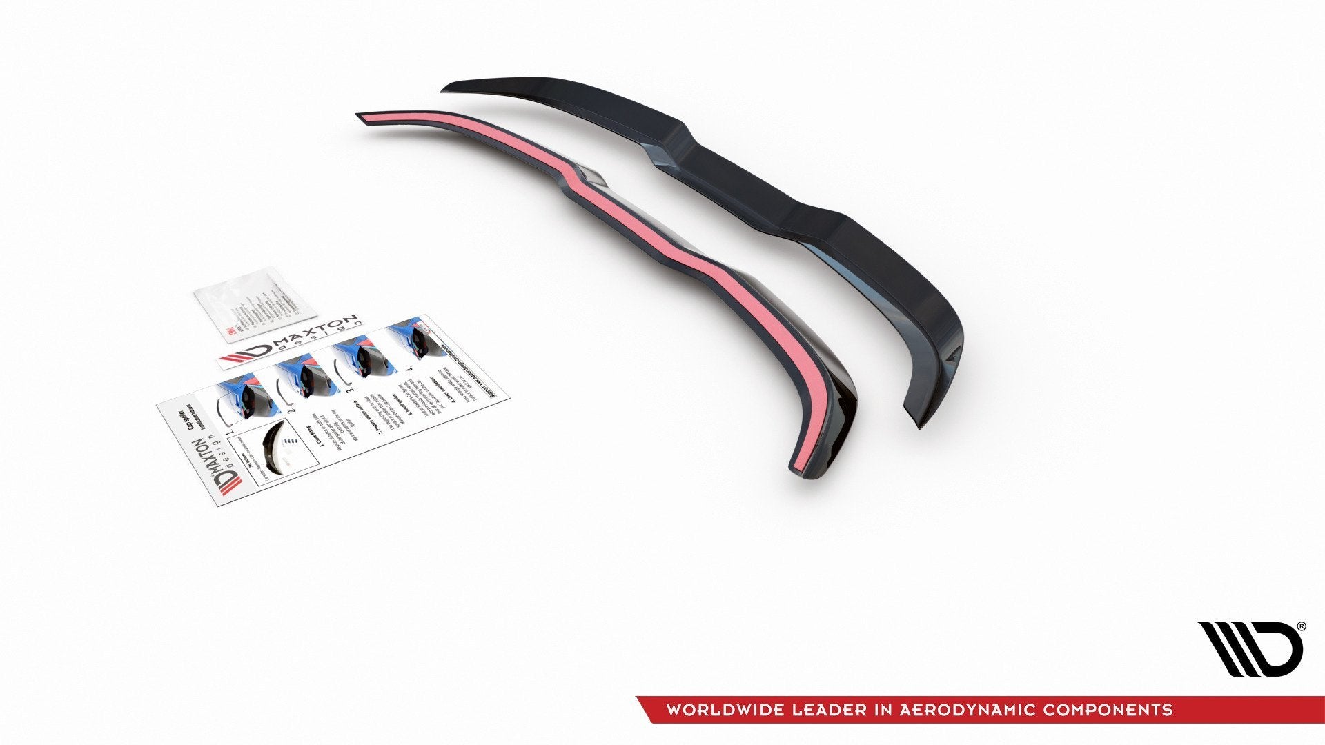 Maxton Design Spoiler CAP V.1 passend für Ford Focus Hatchback ST Mk4 schwarz Hochglanz