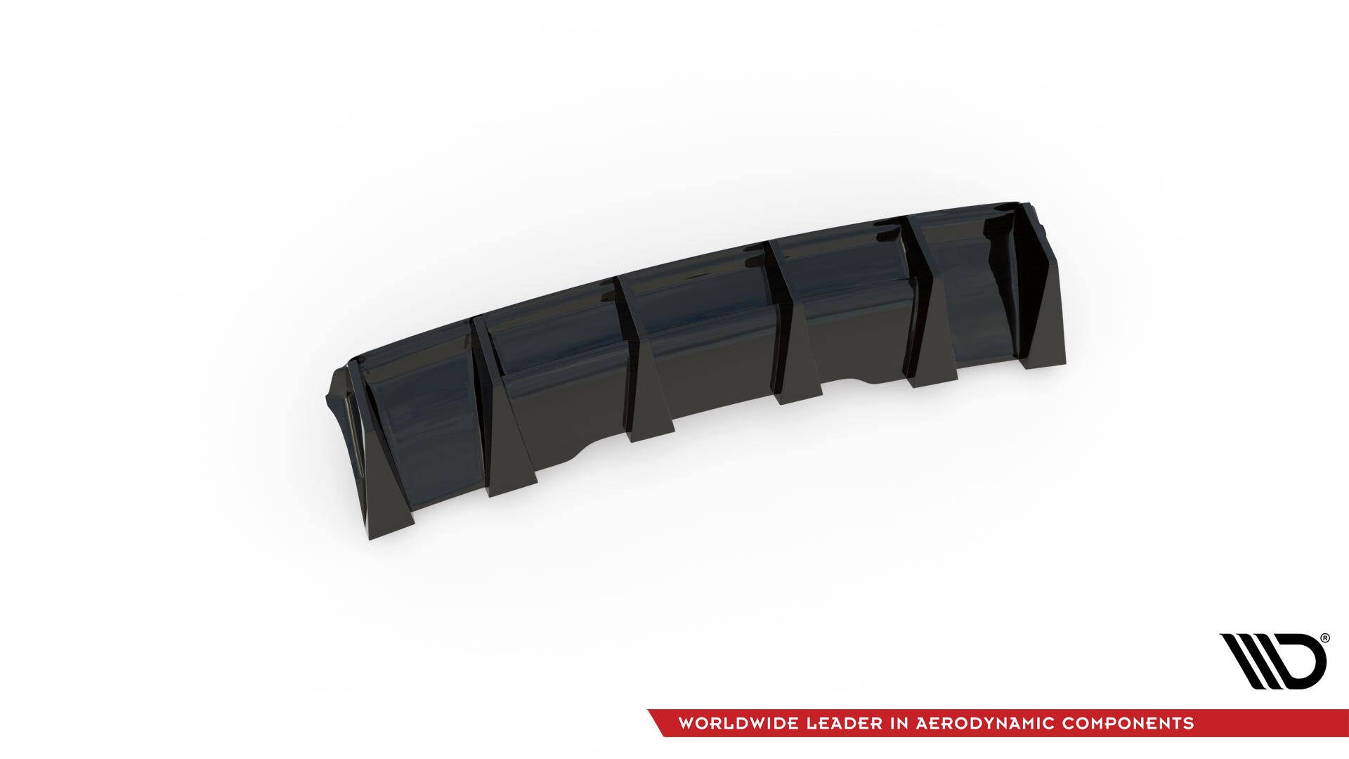 Maxton Design Diffusor Heck Ansatz passend für Audi RS4 B9 / B9 Facelift schwarz Hochglanz