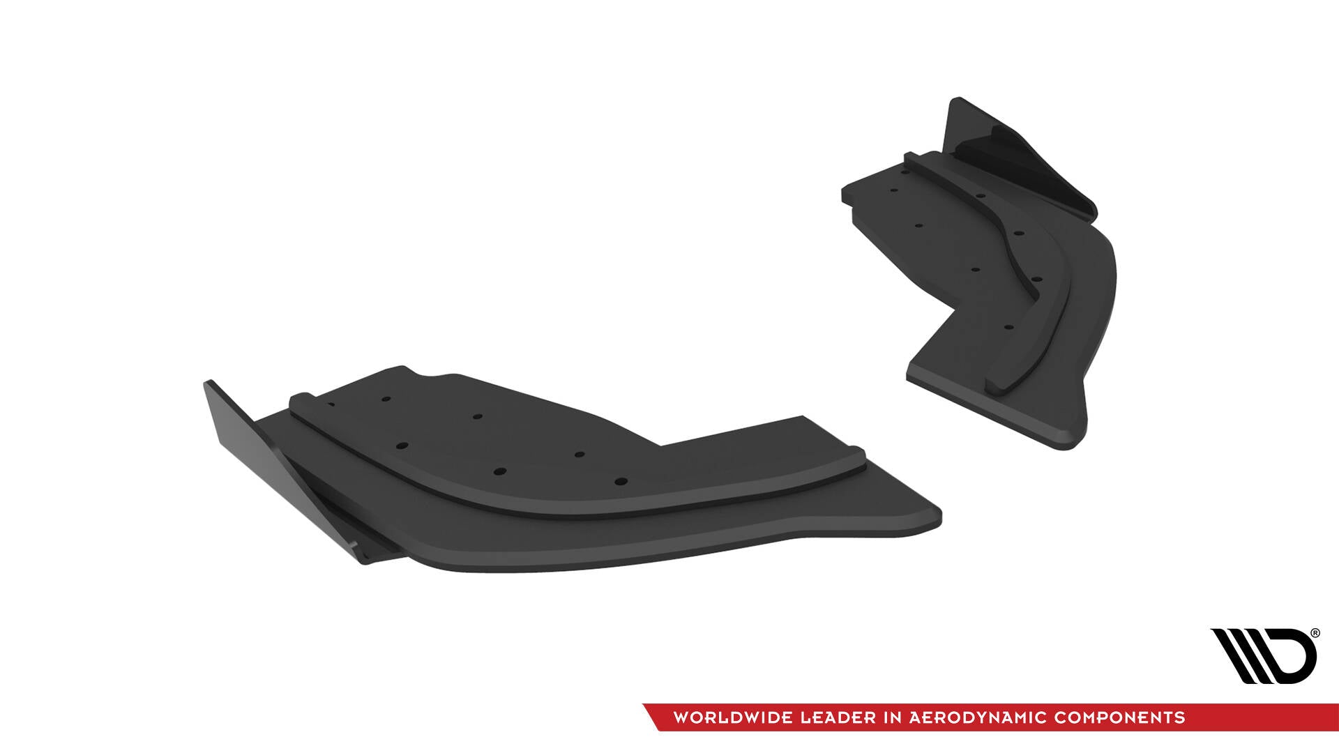 Maxton Design Street Pro Heck Ansatz Flaps Diffusor V.1 + Flaps passend für V.1 BMW 1er F40 M-Paket / M135i schwarz Hochglanz