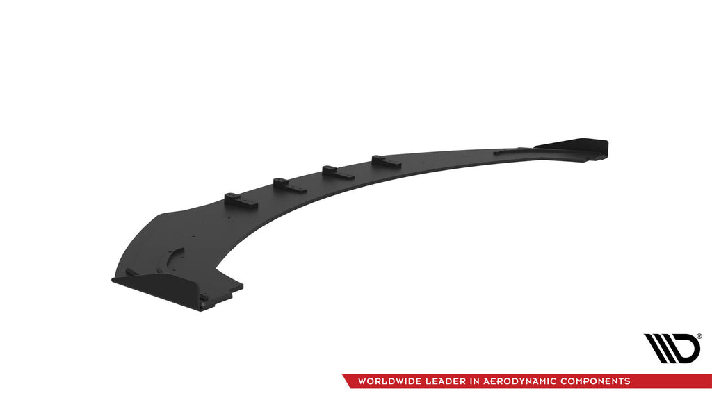 Maxton Design Street Pro Street+ Spoilerlippe Front Ansatz + Flaps passend für Audi A7 RS7 Look C7 schwarz Hochglanz