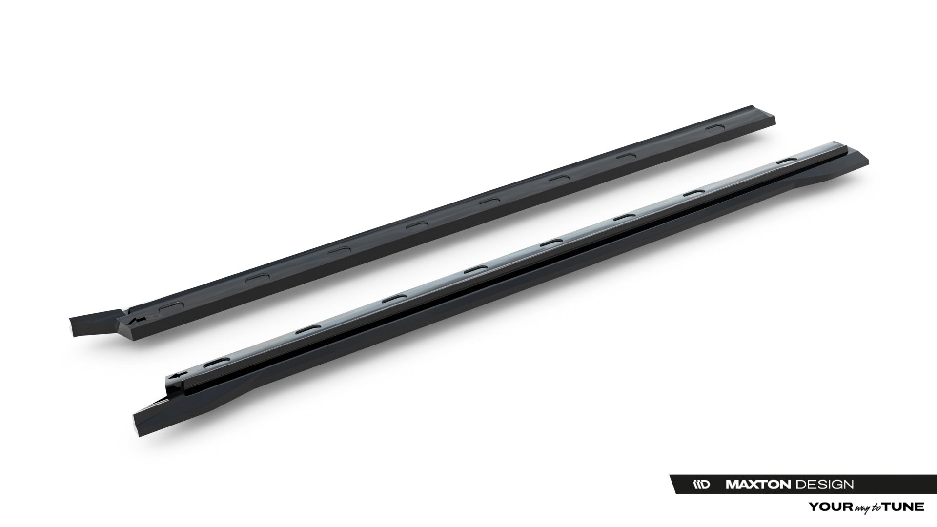 Maxton Design Street+ Seitenschweller Leisten passend für Omoda 9 Mk1 schwarz Hochglanz