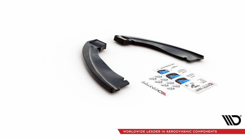 Maxton Design Heck Ansatz Flaps Diffusor passend für BMW X5 M F85 schwarz Hochglanz