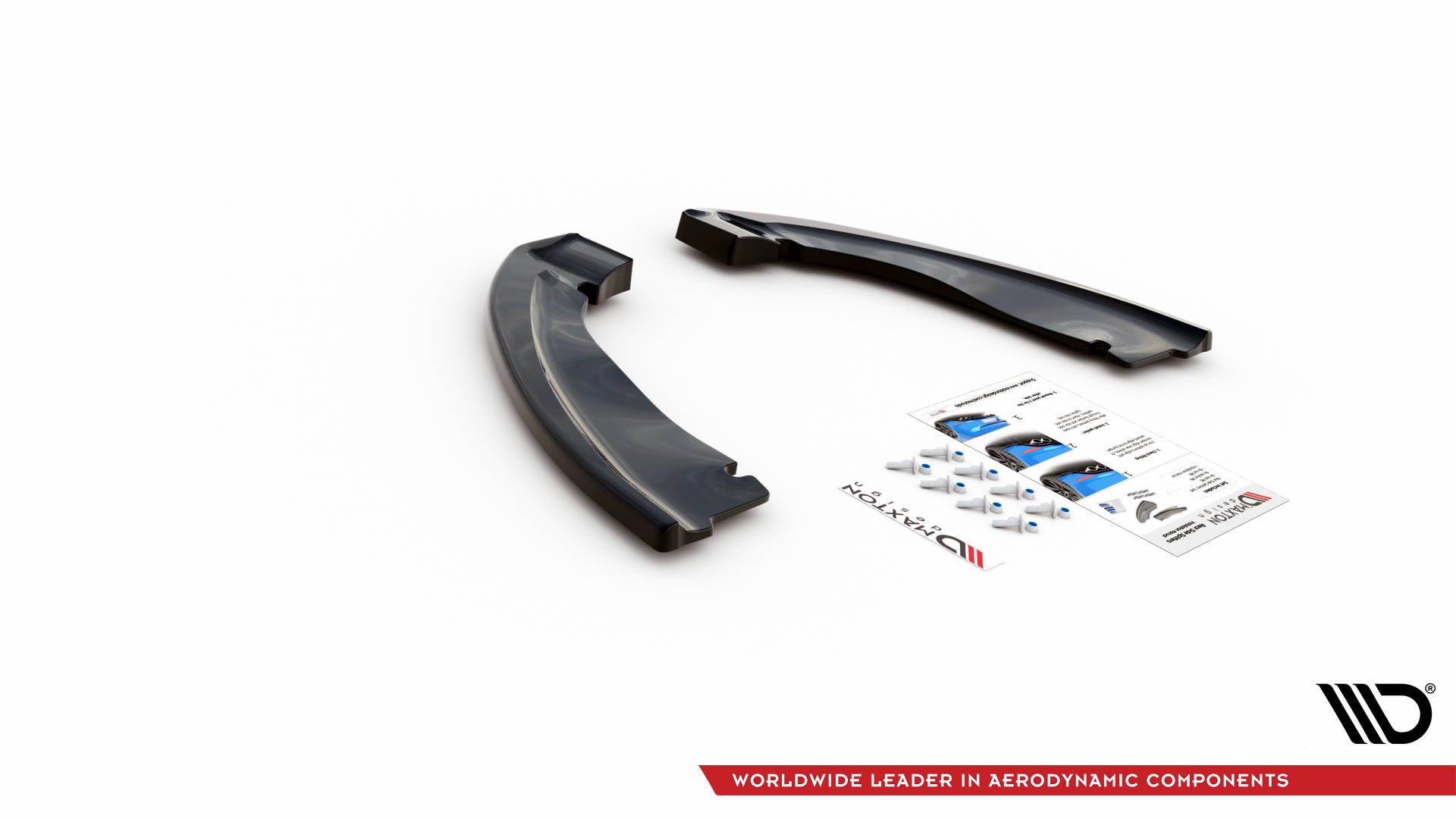 Maxton Design Heck Ansatz Flaps Diffusor passend für BMW X5 M F85 schwarz Hochglanz