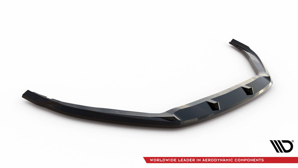 Maxton Design Street+ Spoilerlippe Front Ansatz V.1 passend für Ford Focus Vignale Mk4 schwarz Hochglanz