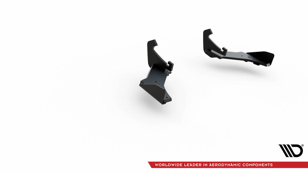 Maxton Design Street Pro Heck Ansatz Flaps Diffusor + Flaps passend für VW Golf 7 R Facelift schwarz Hochglanz