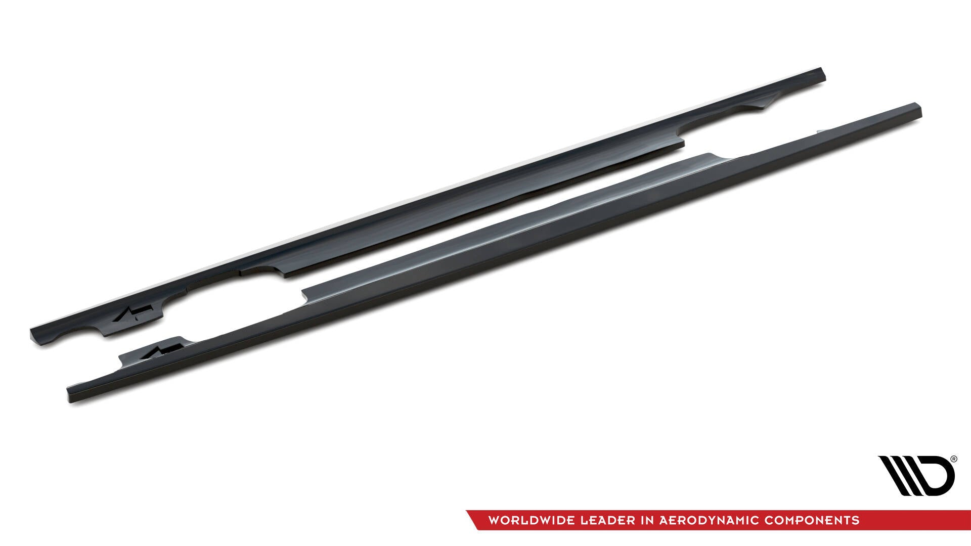 Maxton Design Street+ Seitenschweller Leisten passend für BMW 3er Coupe E46 schwarz Hochglanz
