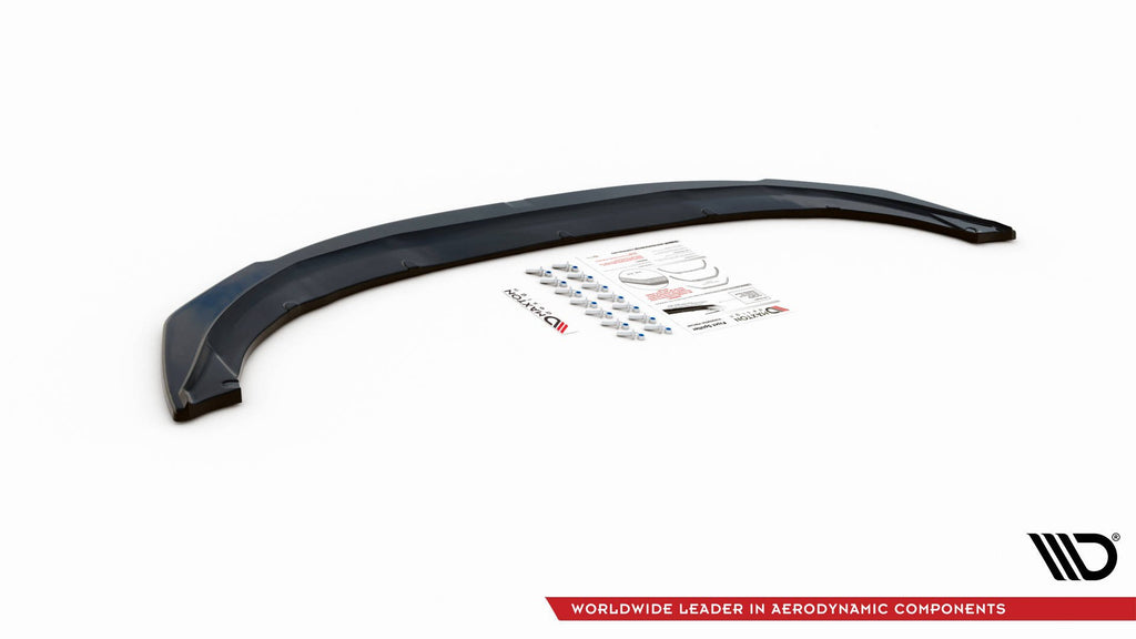 Maxton Design Street+ Spoilerlippe Front Ansatz passend für Mini Cooper S John Cooper Works F56 schwarz Hochglanz