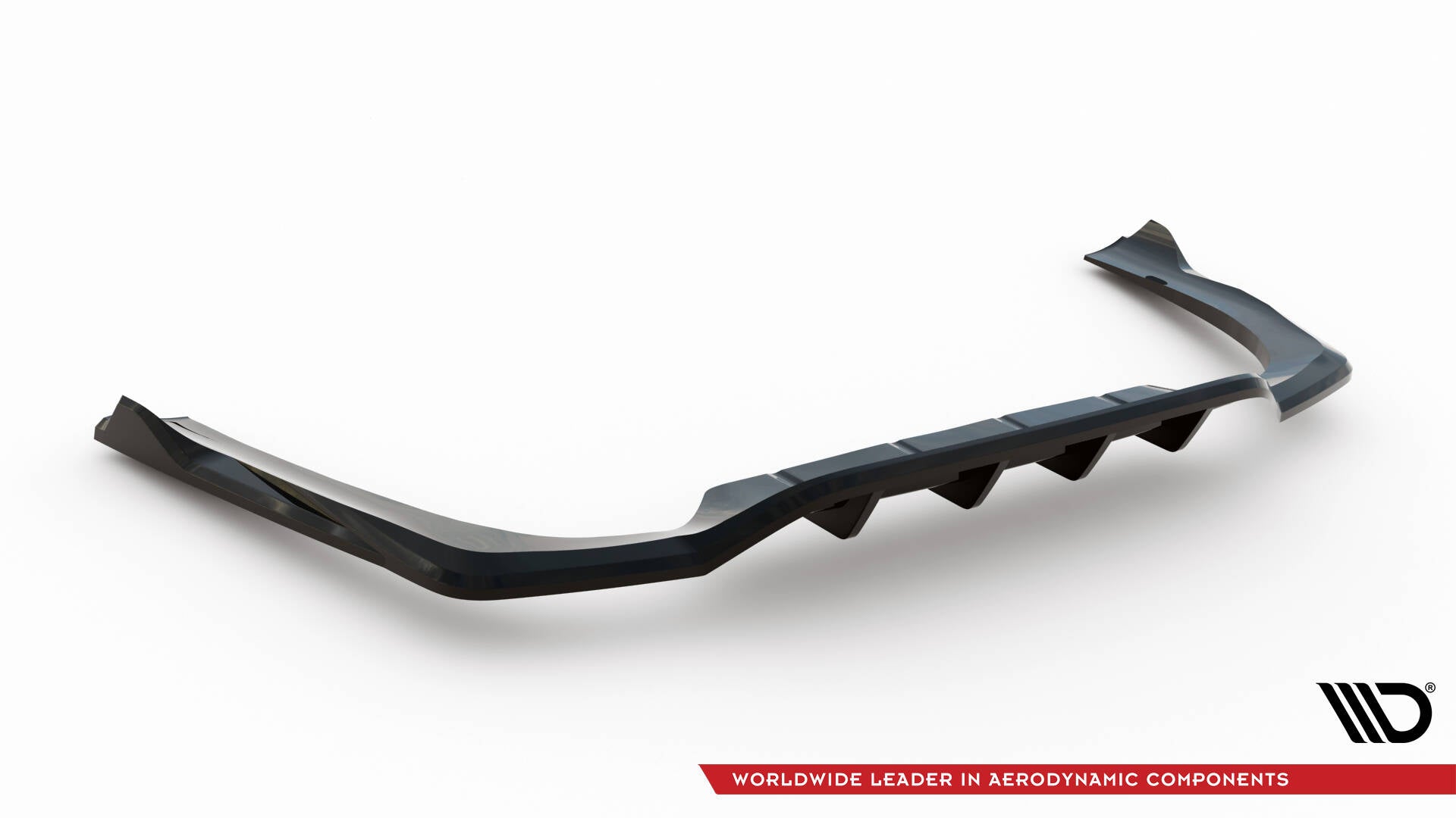 Maxton Design Street+ Mittlerer Diffusor RACE passend für Mercedes-Benz E AMG-Line Limousine / Kombi W214 schwarz Hochglanz