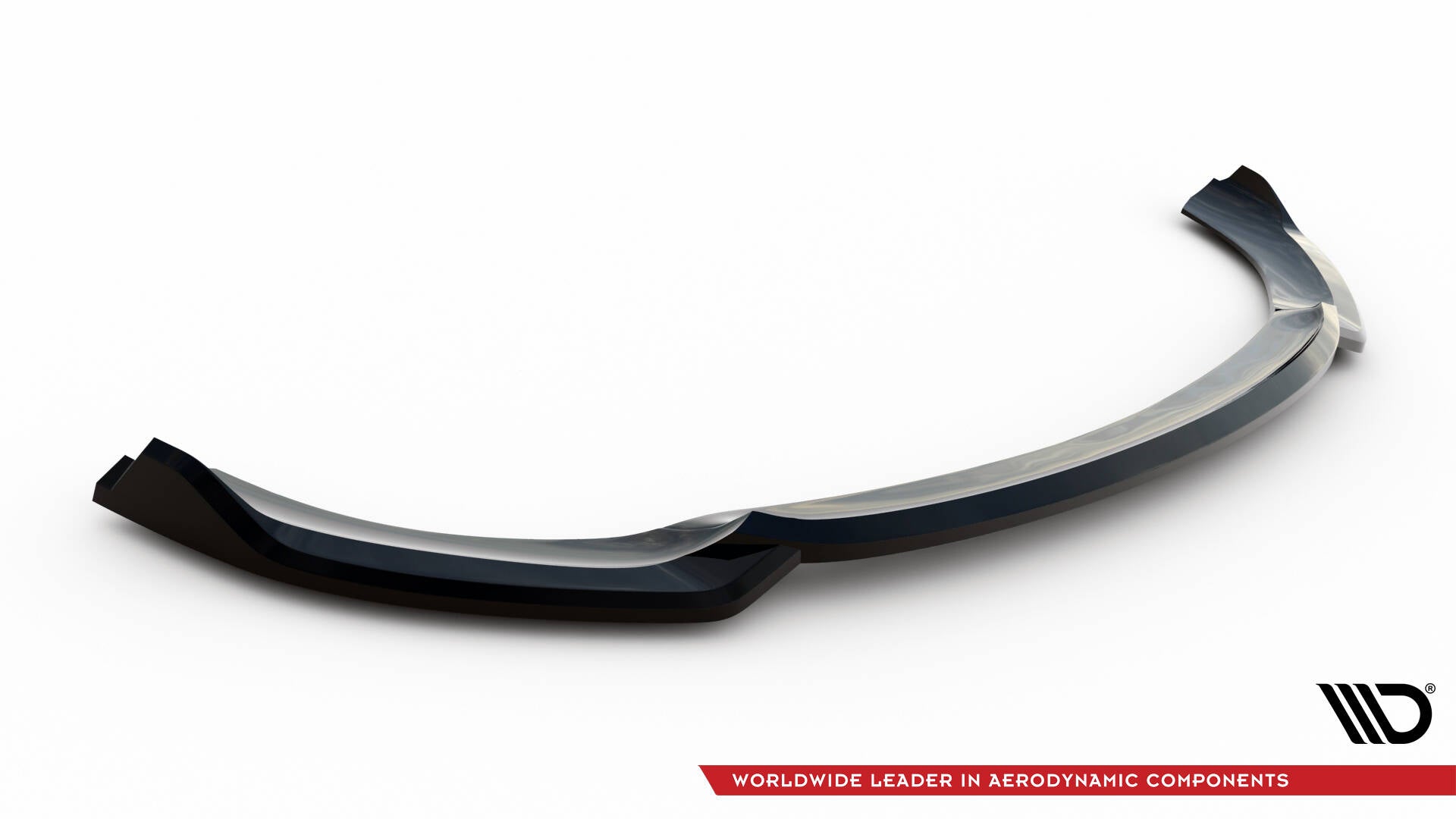 Maxton Design Street+ Spoilerlippe Front Ansatz V.1 passend für Mercedes-Benz E AMG-Line Limousine / Kombi W214 schwarz Hochglanz