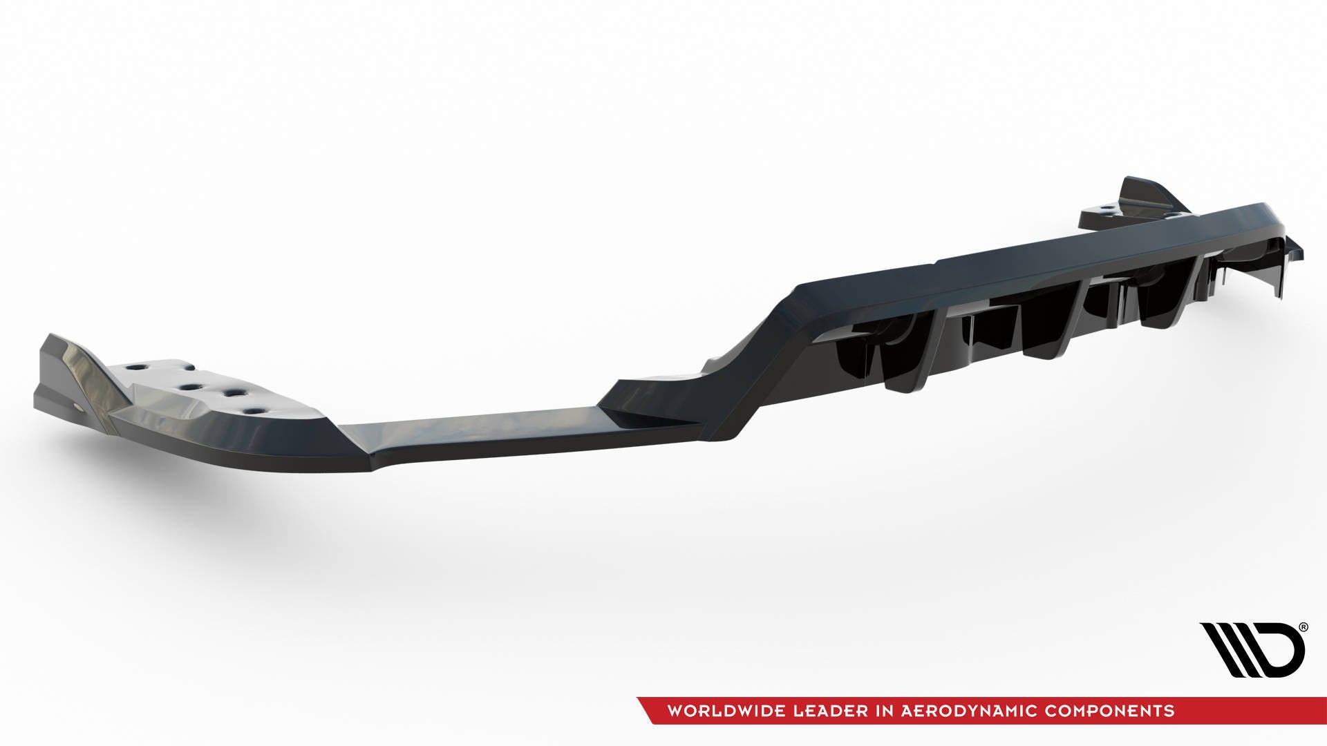 Maxton Design Street+ Mittlerer Diffusor RACE passend für BMW X6 M F96 Facelift schwarz Hochglanz