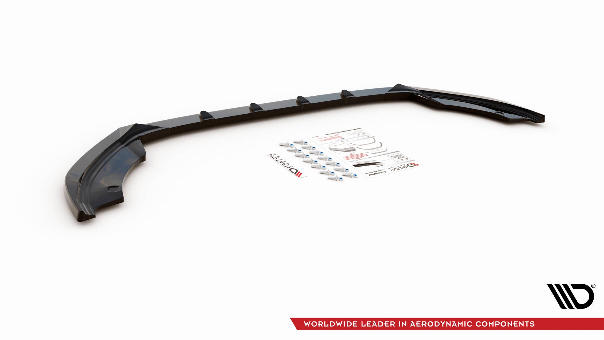 Maxton Design Street+ Spoilerlippe Front Ansatz V.1 passend für Seat Ibiza FR/ Standard Mk5 schwarz Hochglanz