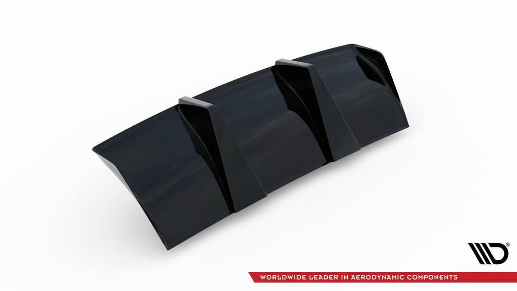 Maxton Design Diffusor Heck Ansatz passend für Audi TT RS 8S schwarz Hochglanz