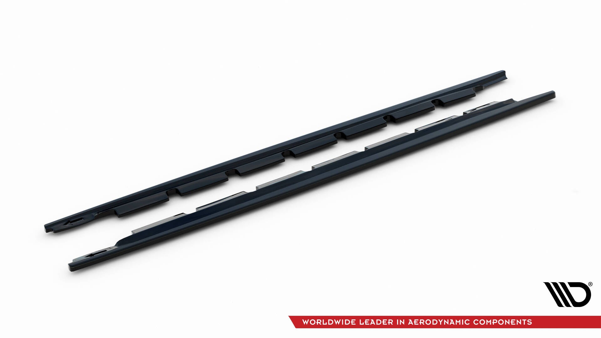 Maxton Design Street+ Seitenschweller Leisten passend für Toyota Yaris Mk3 Facelift schwarz Hochglanz