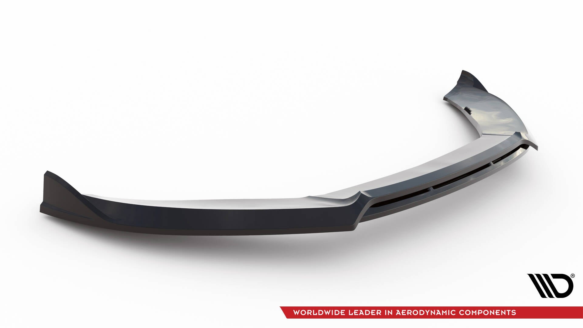 Maxton Design Street+ Spoilerlippe Front Ansatz V.3 passend für Audi S4 / A4 S-Line B8 schwarz Hochglanz