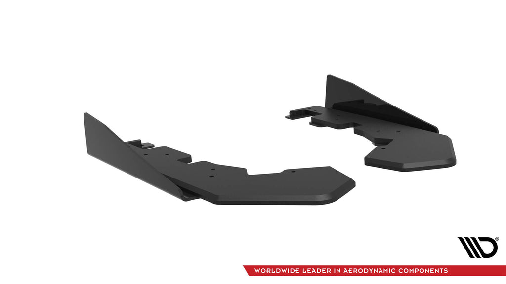 Maxton Design Street Pro Heck Ansatz Flaps Diffusor + Flaps passend für Subaru WRX STI Mk1 schwarz Hochglanz