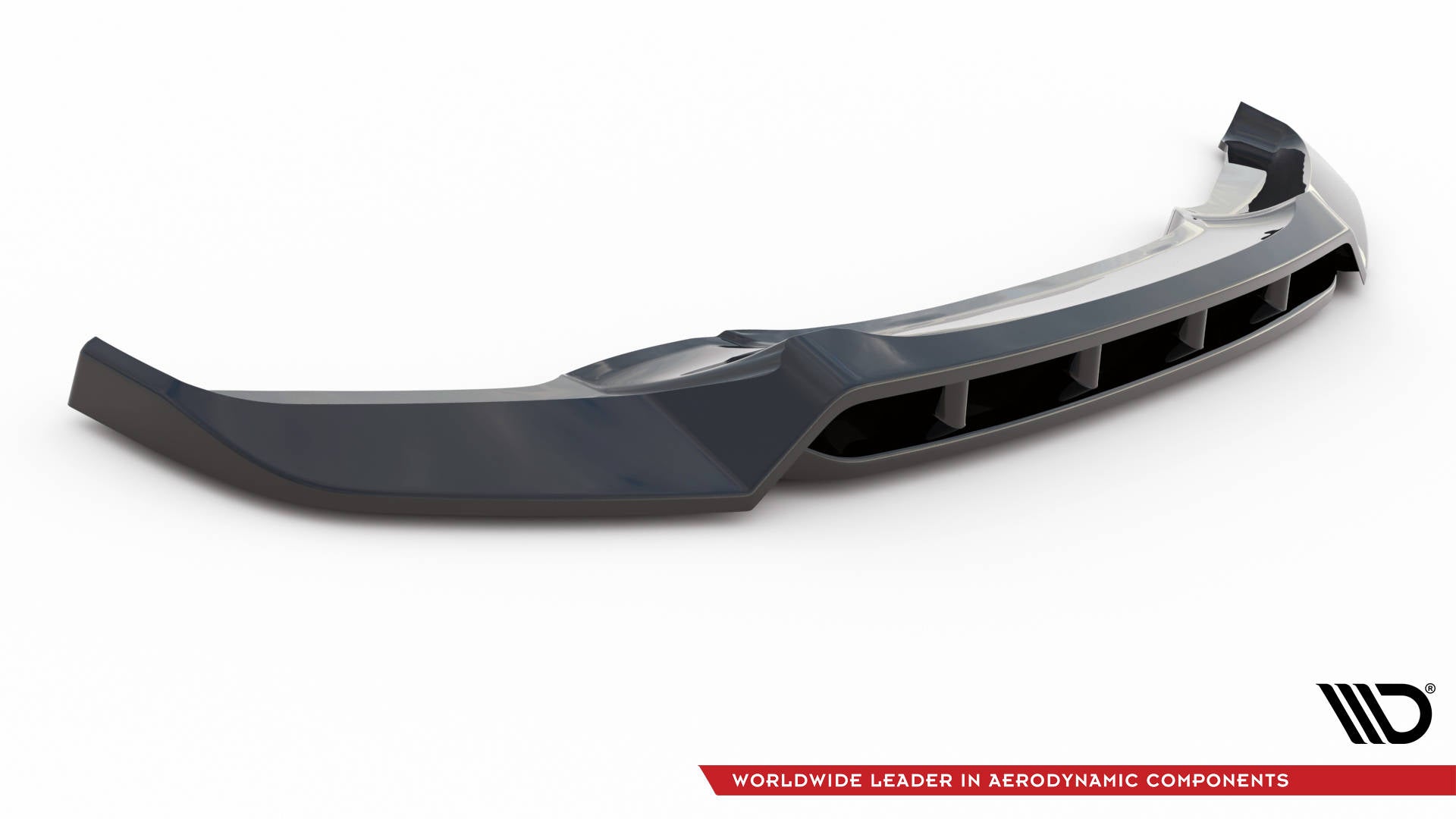 Maxton Design Street+ Spoilerlippe Front Ansatz V.2 passend für BMW X6 M-Paket F16 schwarz Hochglanz