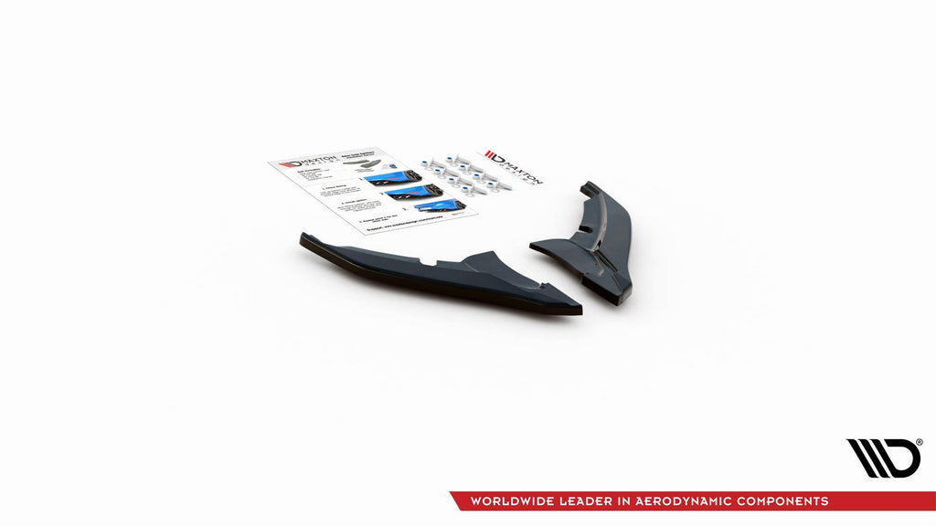 Maxton Design Heck Ansatz Flaps Diffusor passend für Peugeot 308 GT Mk2 Facelift schwarz Hochglanz