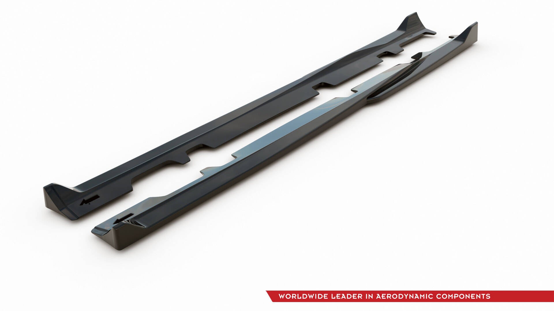 Maxton Design Street+ Seitenschweller Leisten passend für V.4 Ford Fiesta Mk8 ST / ST-Line schwarz Hochglanz