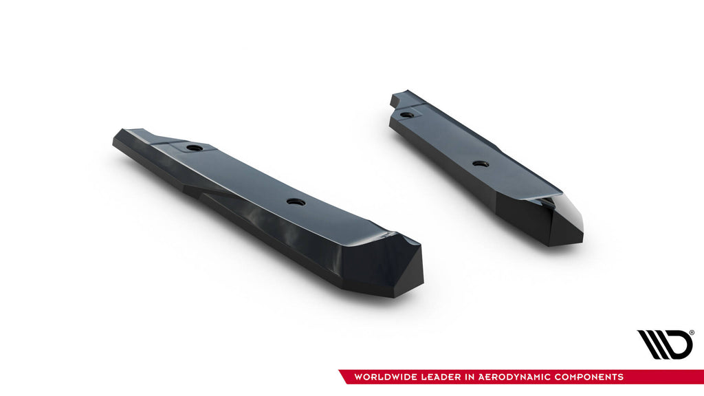 Maxton Design Heck Ansatz Flaps Diffusor passend für Hyundai Elantra N Mk7 schwarz Hochglanz