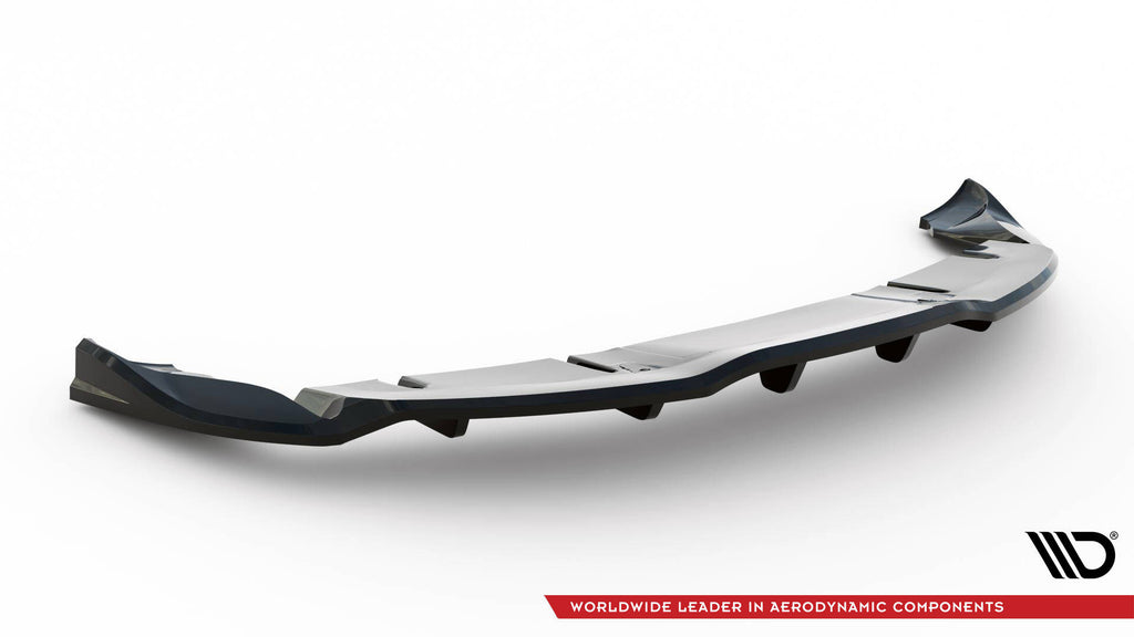 Maxton Design Street+ Mittlerer Diffusor RACE passend für V.1 Tesla Model 3 Project HighlandFacelift schwarz Hochglanz