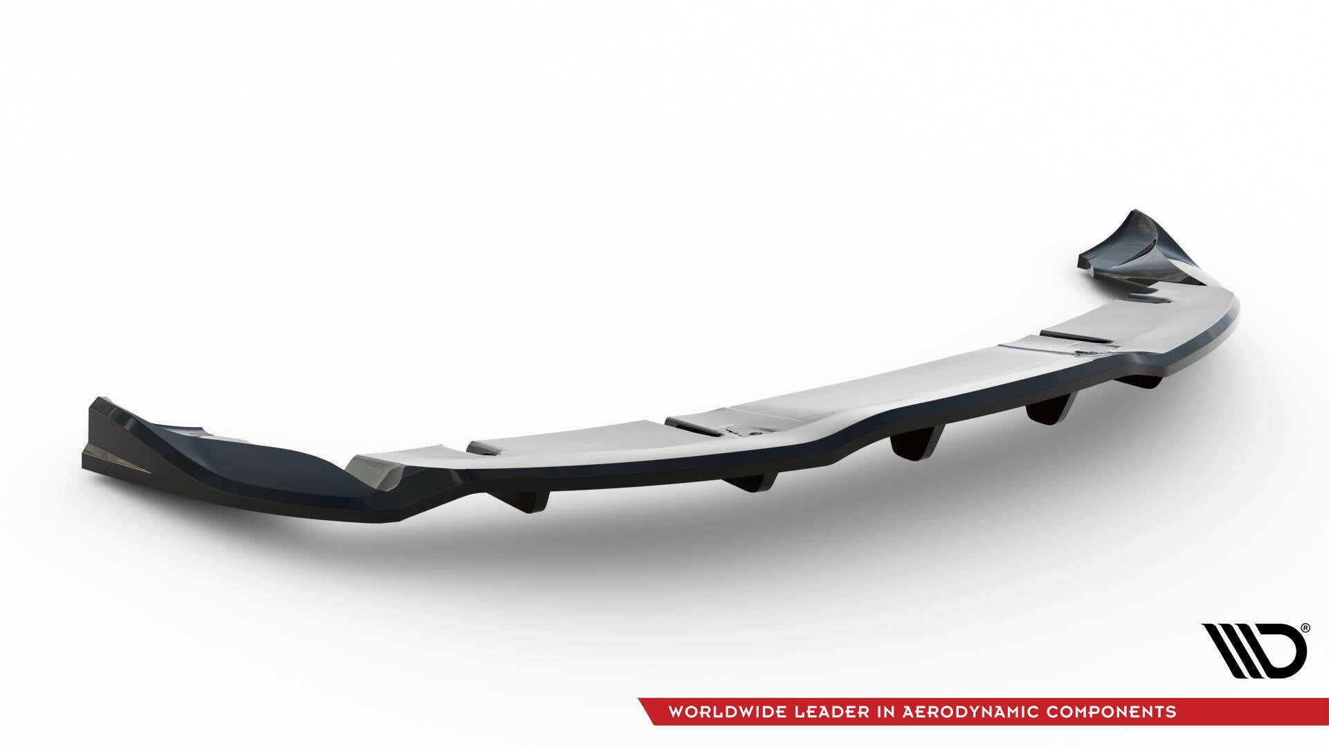 Maxton Design Street+ Mittlerer Diffusor RACE passend für V.1 Tesla Model 3 Project HighlandFacelift schwarz Hochglanz