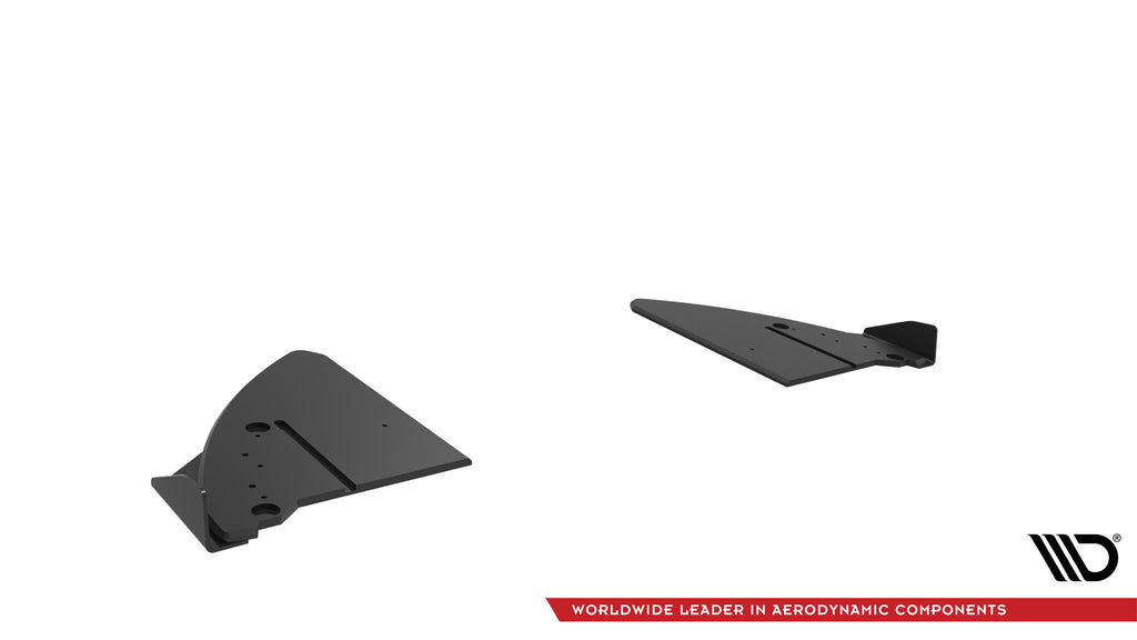 Maxton Design Street Pro Heck Ansatz Flaps Diffusor V.1 + Flaps passend für Subaru BRZ Mk2 schwarz Hochglanz