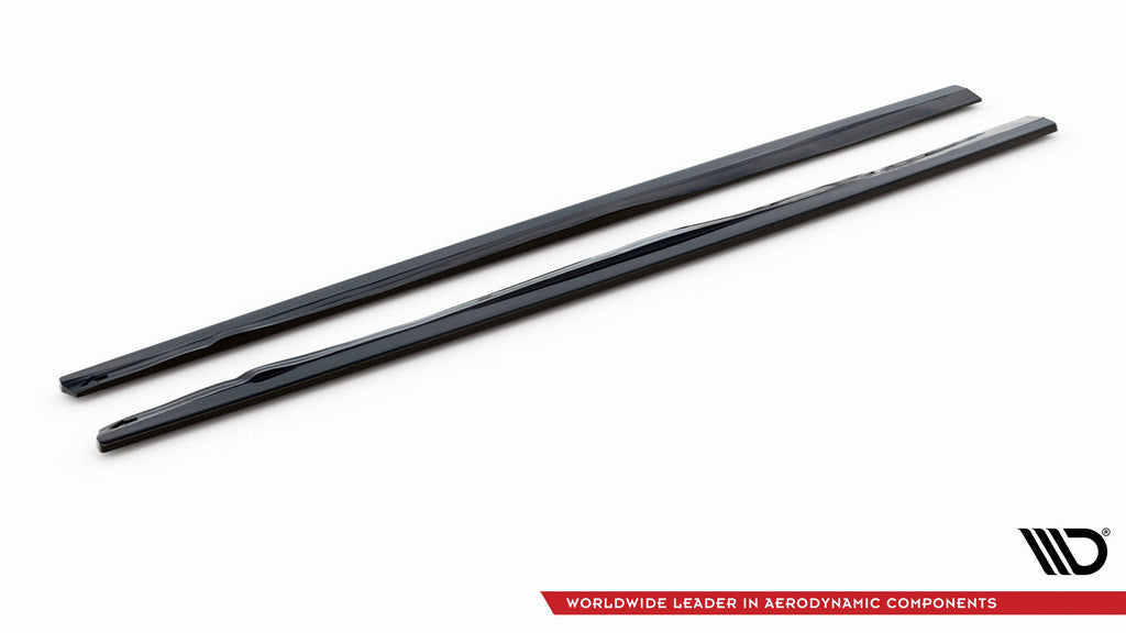 Maxton Design Street+ Seitenschweller Leisten passend für Volvo C70 Mk1 schwarz Hochglanz