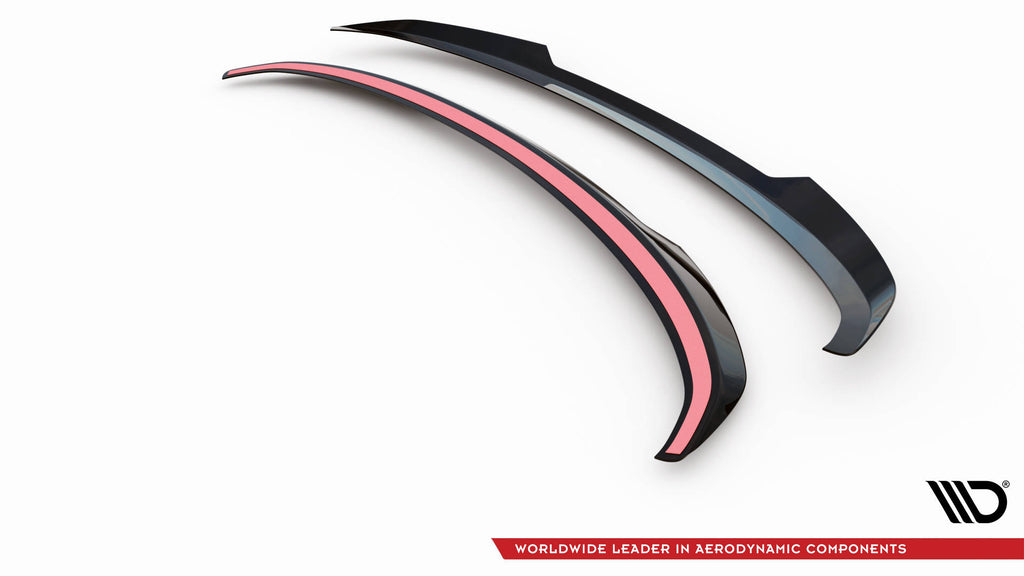 Maxton Design Spoiler CAP passend für Porsche 911 Turbo S 992 schwarz Hochglanz