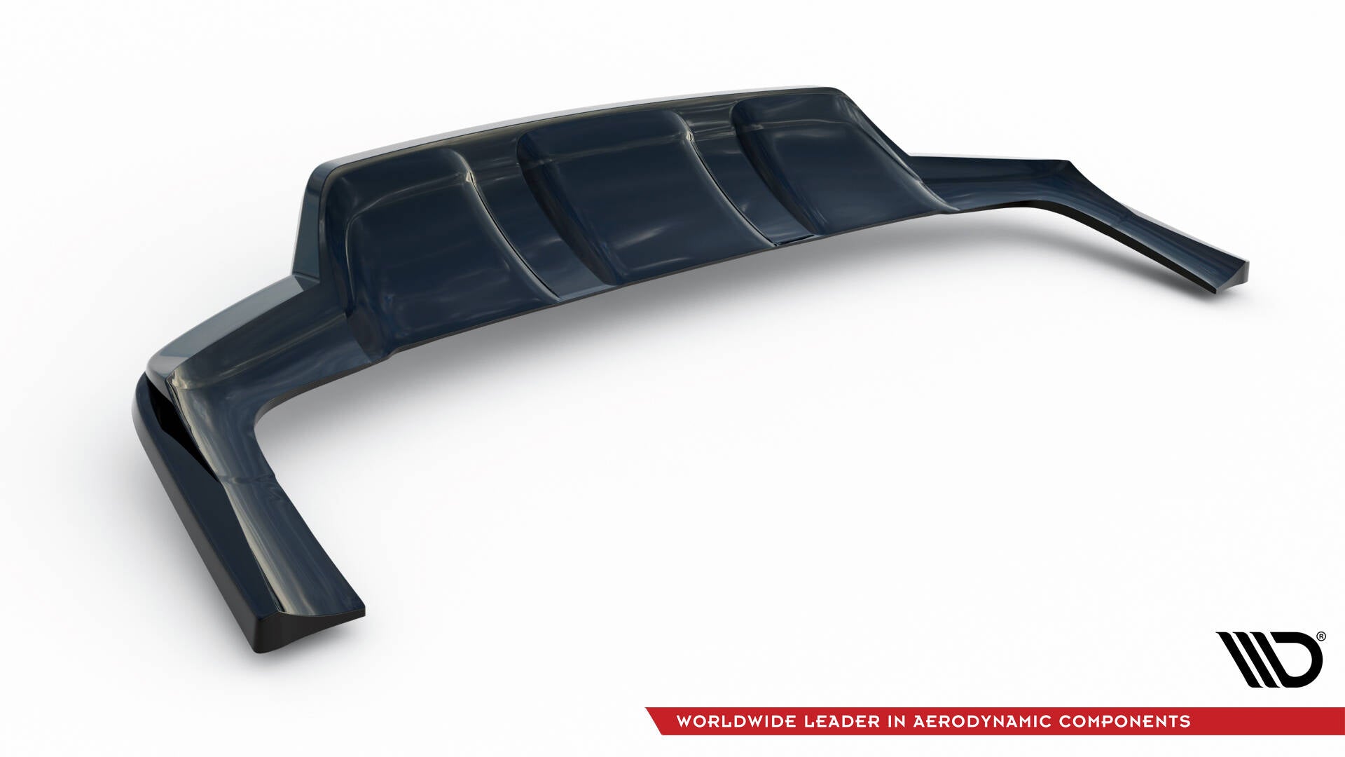 Maxton Design Street+ Mittlerer Diffusor RACE passend für Mercedes-Benz GLE SUV AMG-Line W167 / W167 Facelift schwarz Hochglanz