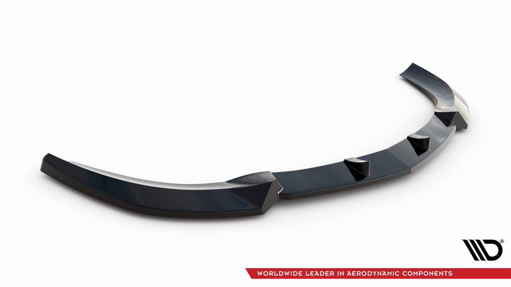 Maxton Design Street+ Spoilerlippe Front Ansatz V.1 passend für Mercedes-Benz CL 63 AMG C216 schwarz Hochglanz