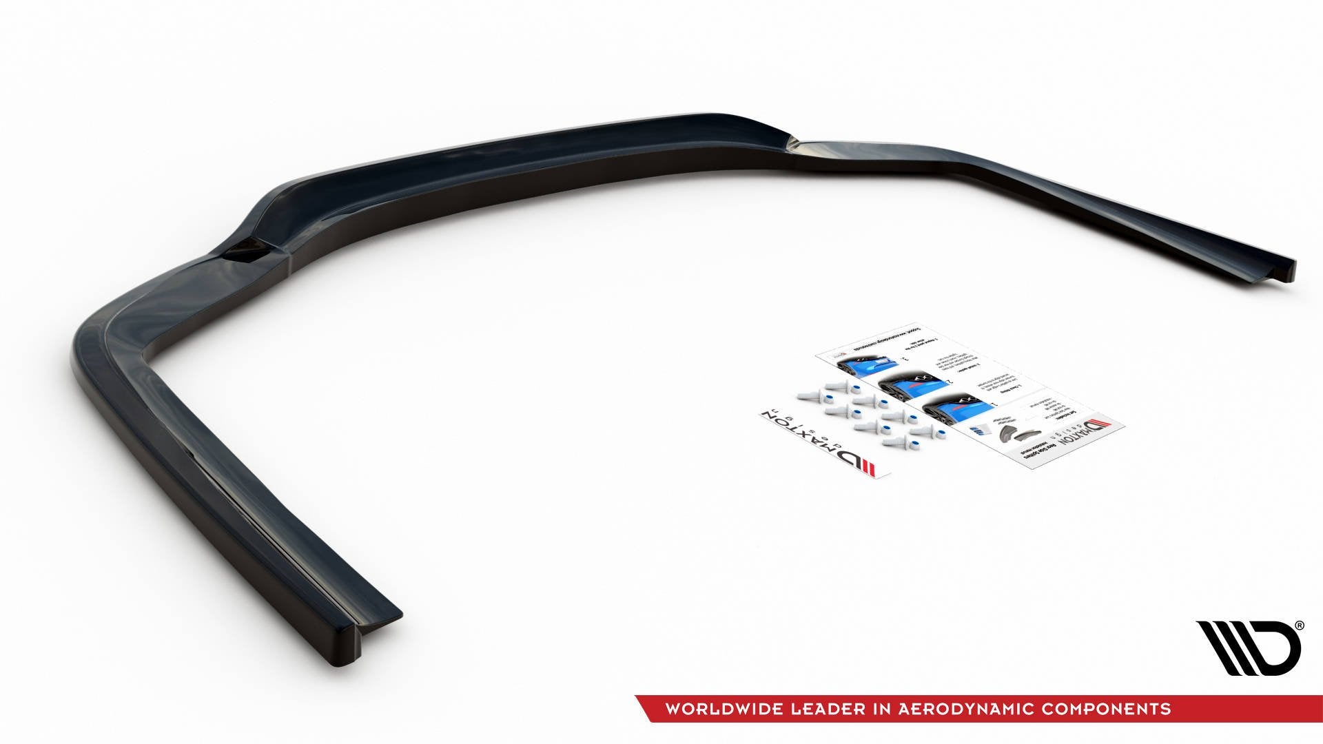 Maxton Design Street+ Mittlerer Diffusor RACE passend für BMW 7 M-Paket G11 /G12 schwarz Hochglanz