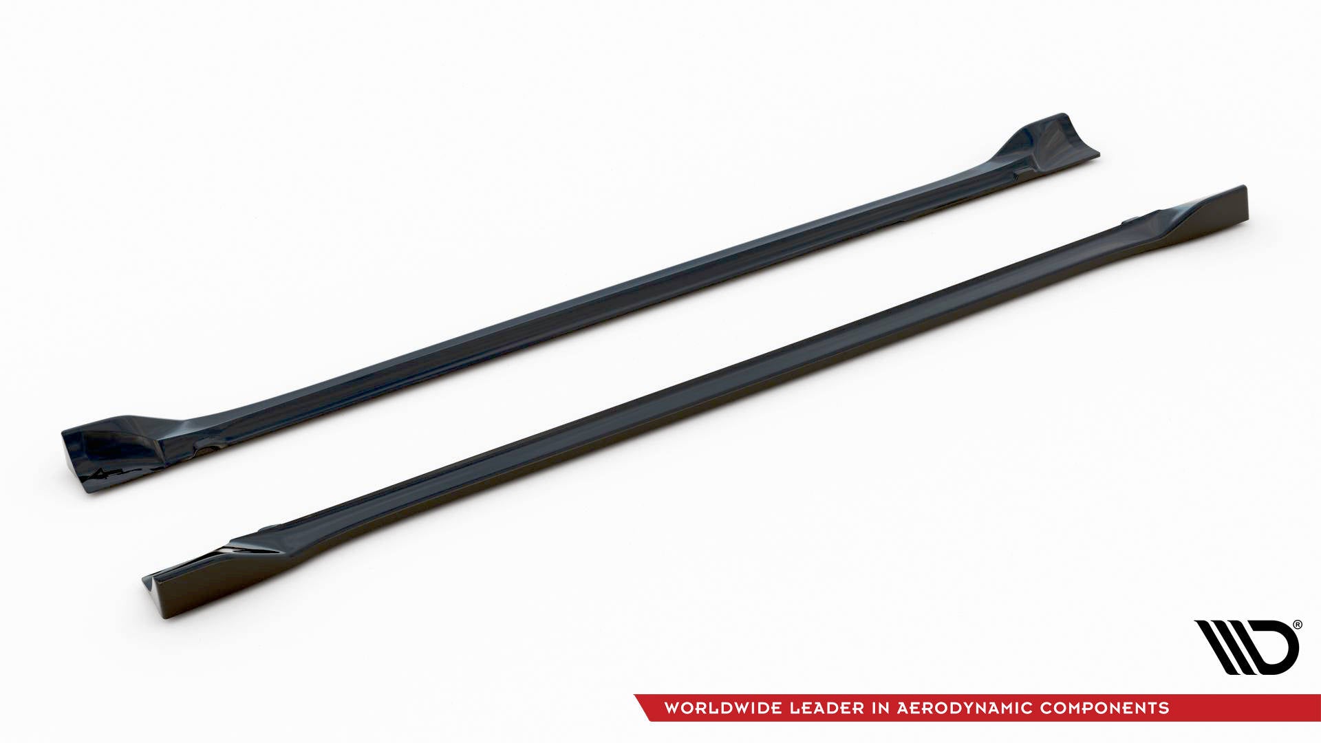 Maxton Design Street+ Seitenschweller Leisten passend für Dodge Challenger SRT Hellcat Widebody Mk3 schwarz Hochglanz