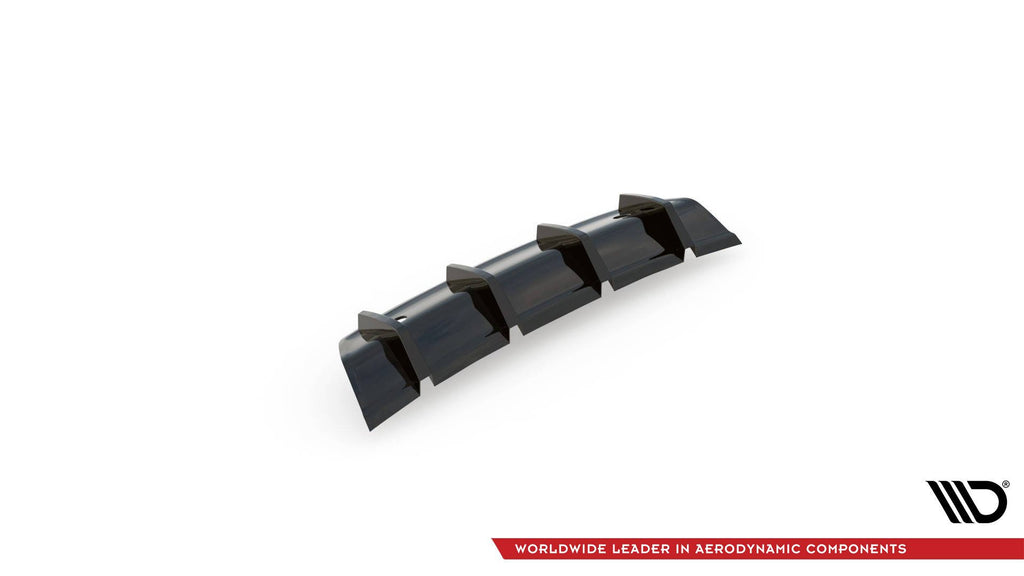 Maxton Design Diffusor Heck Ansatz passend für Volvo V40 R-design schwarz Hochglanz