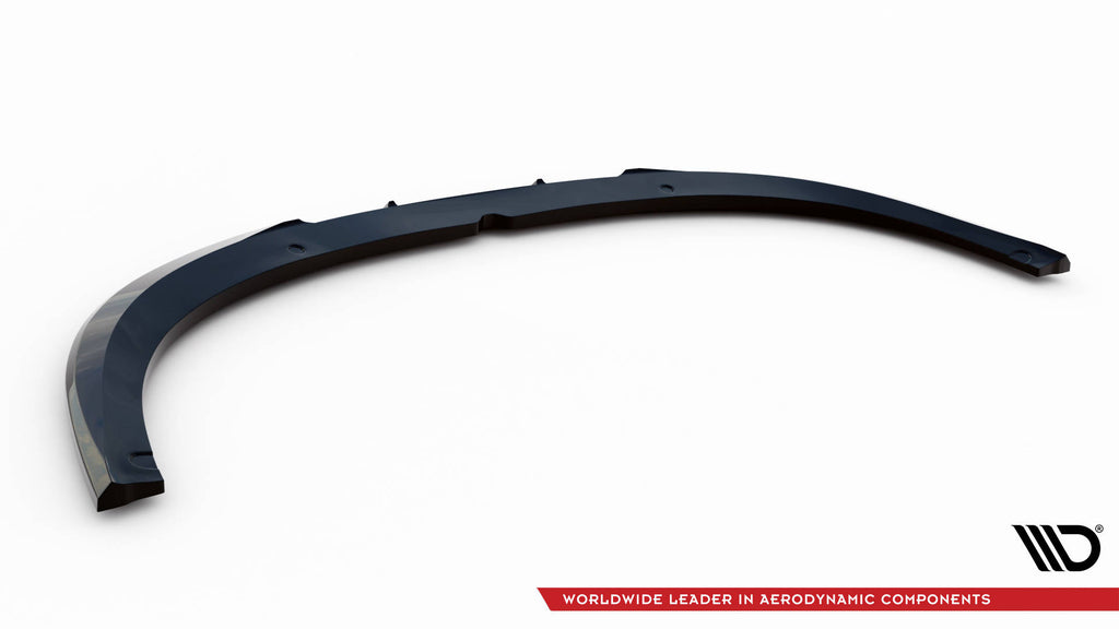 Maxton Design Street+ Spoilerlippe Front Ansatz V.2 passend für Audi RS6 Avant C6 schwarz Hochglanz