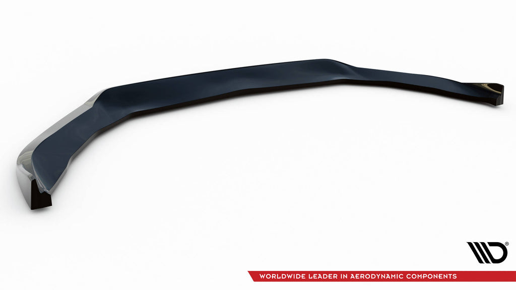 Maxton Design Street+ Spoilerlippe Front Ansatz V.2 passend für Porsche Panamera Turbo S E-Hybrid schwarz Hochglanz