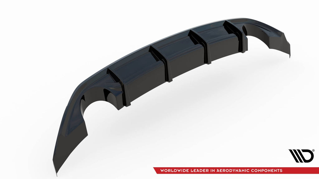 Maxton Design Diffusor Heck Ansatz V.3 passend für Hyundai I30 N Mk3 Hatchback schwarz Hochglanz