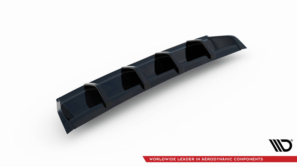 Maxton Design Diffusor Heck Ansatz passend für VW GOLF 7 GTI FACELIFT schwarz Hochglanz