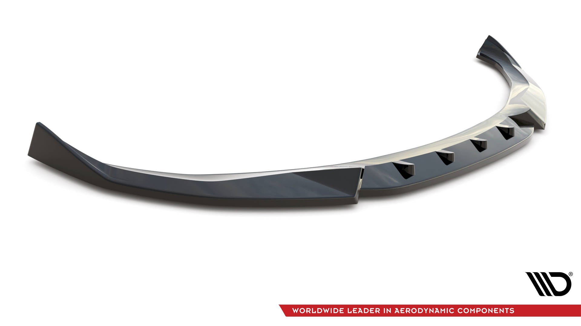 Maxton Design Street+ Spoilerlippe Front Ansatz V.2 passend für BMW 4er / i4 Gran Coupe M-Paket / M440i G26 schwarz Hochglanz