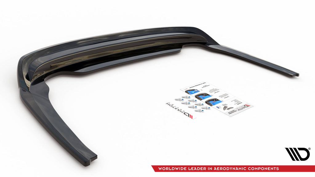Maxton Design Street+ Mittlerer Diffusor RACE passend für Skoda Octavia Mk4 schwarz Hochglanz
