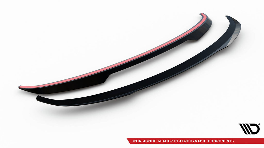 Maxton Design Spoiler CAP passend für Porsche 911 Turbo S 992 schwarz Hochglanz