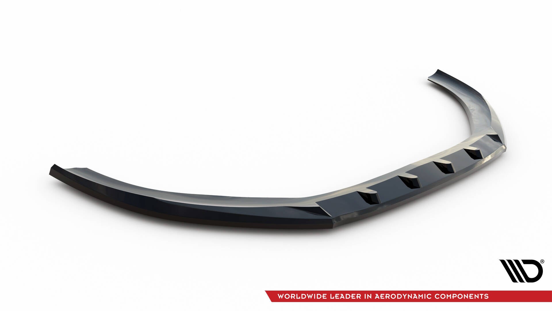 Maxton Design Street+ Spoilerlippe Front Ansatz V.1 passend für Audi S3 / A3 S-Line Sportback / Hatchback 8V schwarz Hochglanz