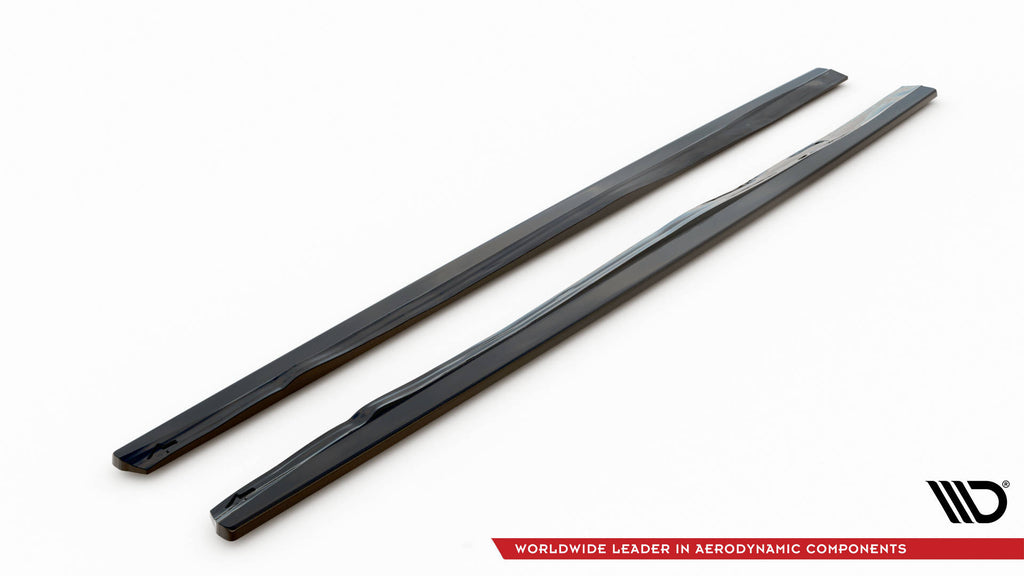 Maxton Design Street+ Seitenschweller Leisten passend für Volvo C70 Mk1 schwarz Hochglanz