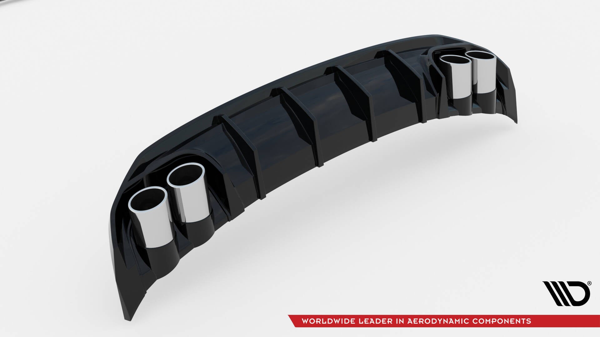 Maxton Design Diffusor Heck Ansatz + Endrohre für Audi A3 S-Line Limousine 8Y