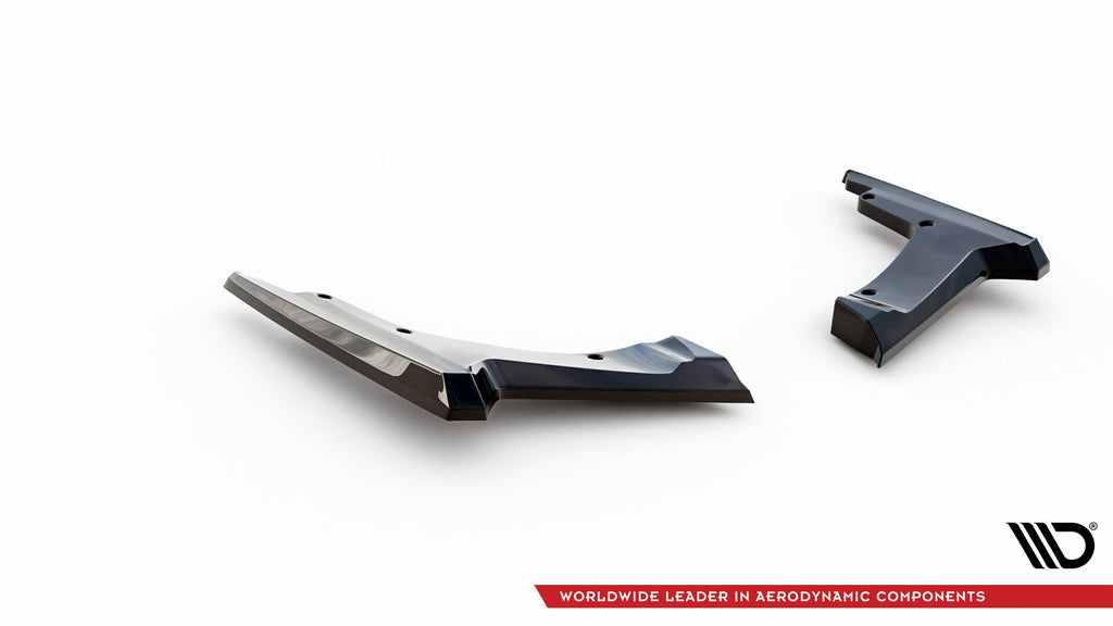 Maxton Design Heck Ansatz Flaps Diffusor passend für Nissan GTR R35 Facelift schwarz Hochglanz