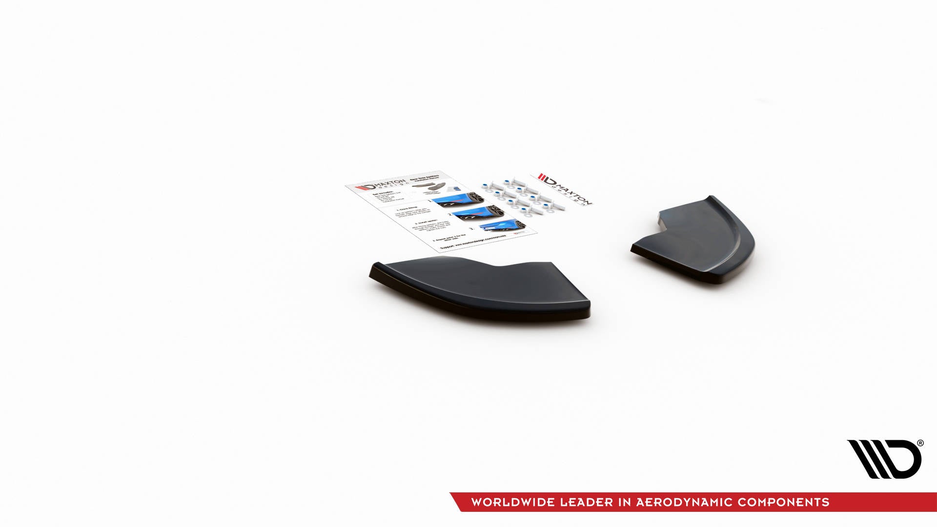 Maxton Design Heck Ansatz Flaps Diffusor passend für Seat Ibiza Cupra Mk3 schwarz Hochglanz