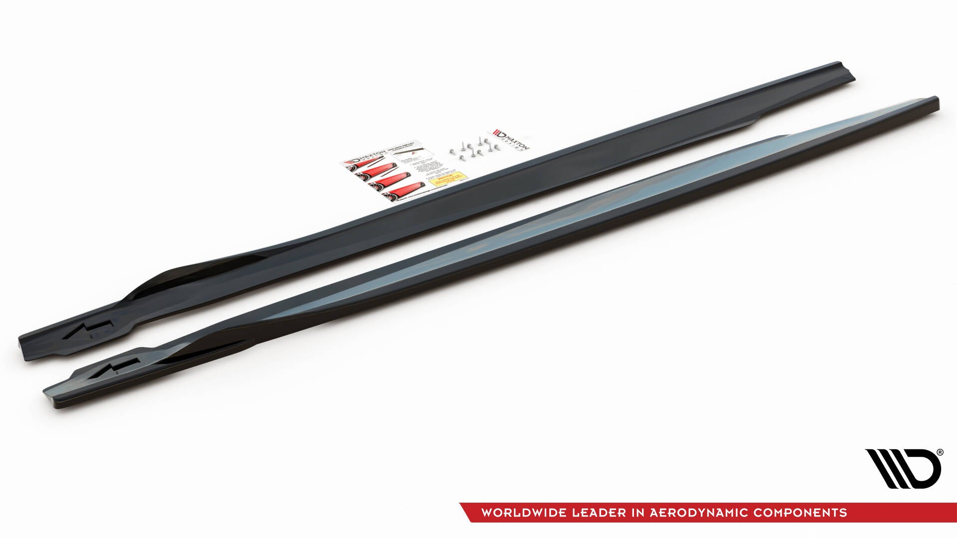 Maxton Design Street+ Seitenschweller Leisten passend für V.1 passend für BMW X6 M F96 / X6 M-Paket G06 schwarz Hochglanz