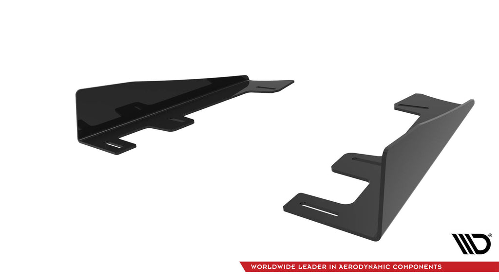 Maxton Design Hintere Seiten Flaps passend für Subaru WRX STI Mk1 schwarz Hochglanz
