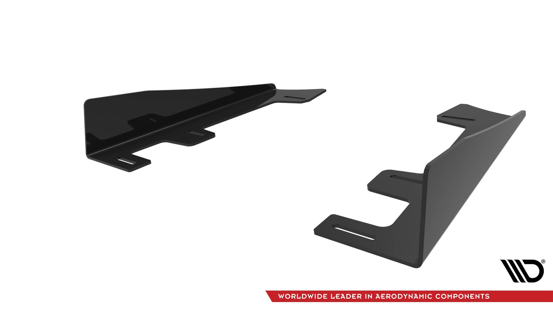 Maxton Design Hintere Seiten Flaps passend für Subaru WRX STI Mk1 schwarz Hochglanz