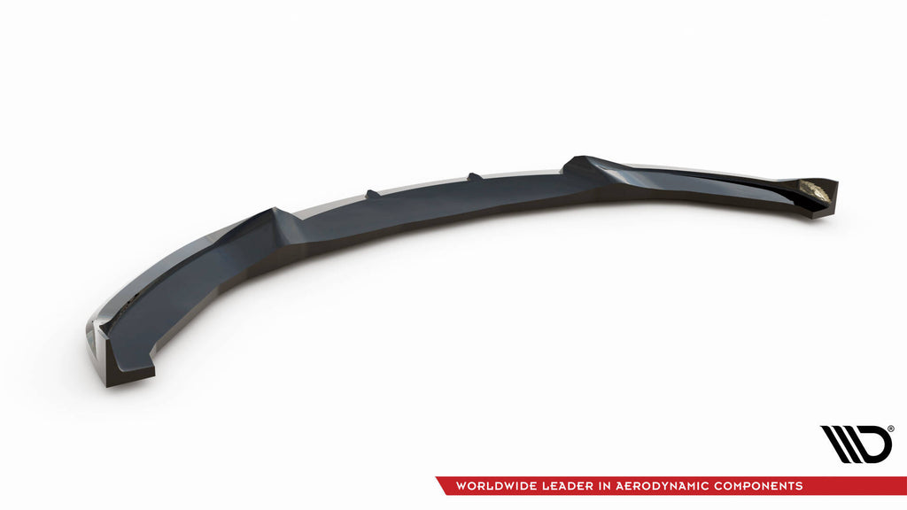 Maxton Design Street+ Spoilerlippe Front Ansatz V.5 passend für BMW 4er Coupe / Gran Coupe / Cabrio M-Paket F32 / F36 / F33 schwarz Hochglanz