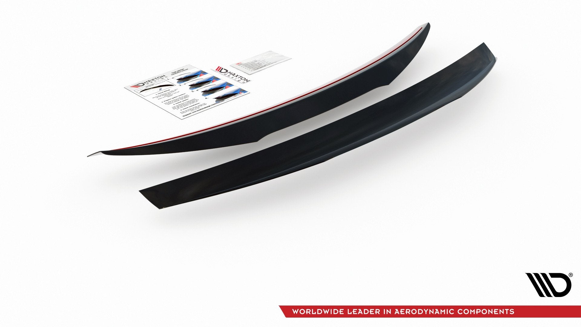 Maxton Design Spoiler CAP passend für Abarth 124 Spider schwarz Hochglanz